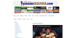 Desktop Screenshot of karaokebolivia.com