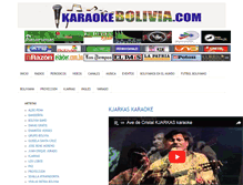 Tablet Screenshot of karaokebolivia.com